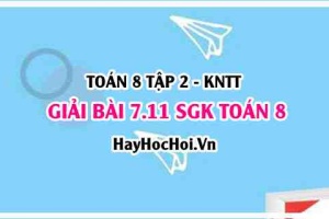 Bài 7.11 SGK Toán 8 Tập 2 Kết nối tri thức